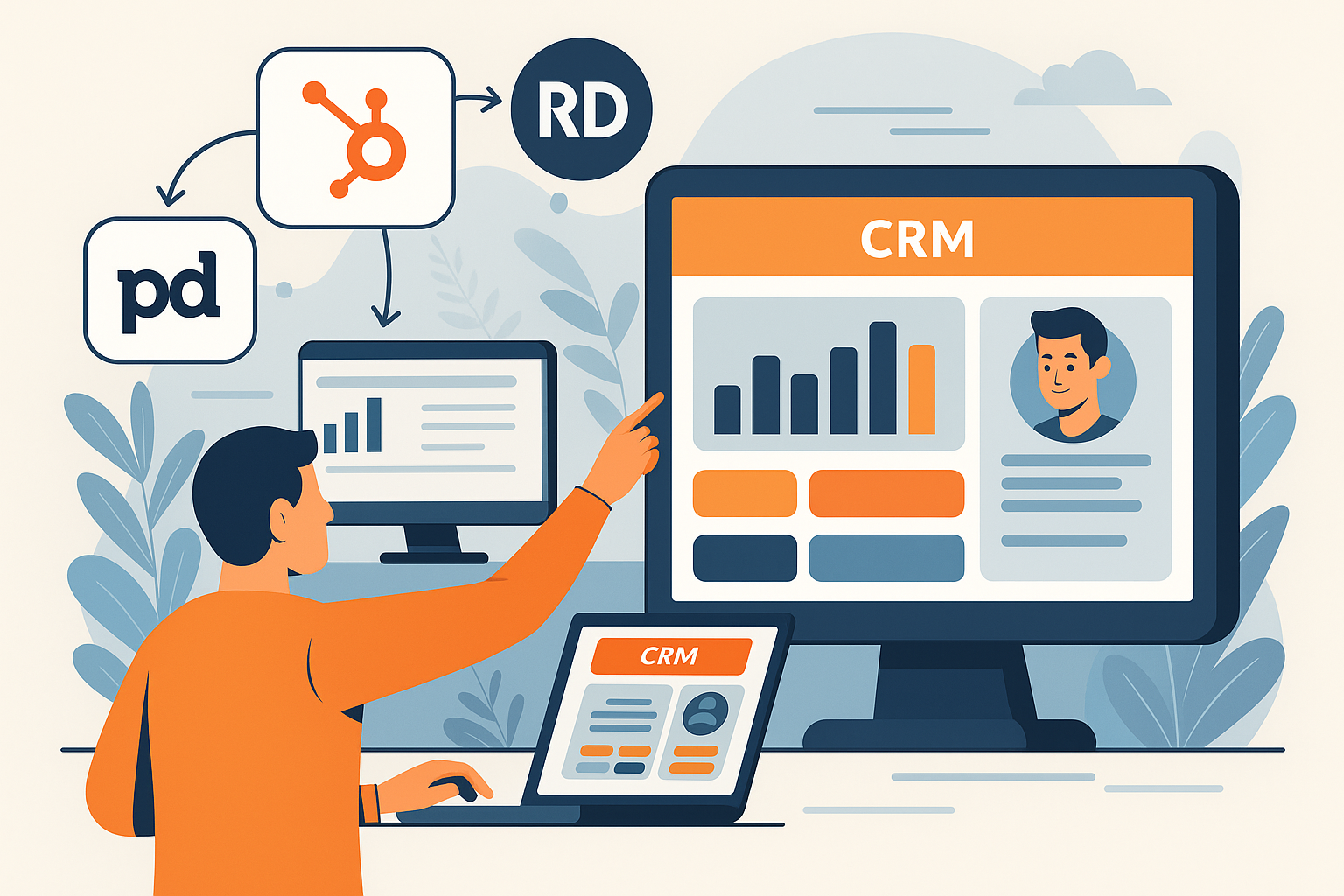 CRM & Tool Integrations (HubSpot, RD, Pipedrive)
